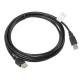 Lanberg cable USB 3 m 2.0 USB A Negro ca-usbe-10cc-0030-bk